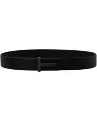 Tom Ford - Logo Plaque Buckle Belt - Lyst