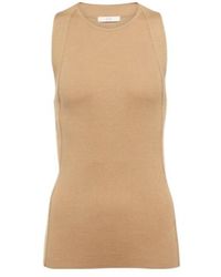 Co. - Rib-Knitted Silk Tank Top - Lyst