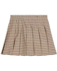 Palm Angels - Checked High-Waisted Mini Skirt - Lyst