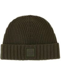 Stone Island - Logo Patch Beanie - Lyst