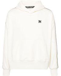 Palm Angels - Monogram-Embroidered Drop Shoulder Track Hoodie - Lyst