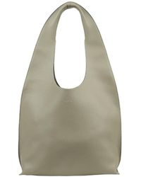 A.P.C. - Neige Clou Pebbled-Leather Tote Bag - Lyst
