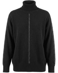 P.A.R.O.S.H. - Braided-Detail Roll-Neck Sweater - Lyst