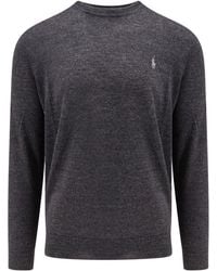 Polo Ralph Lauren - Logo Embroidered Crewneck Jumper - Lyst