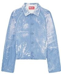 DIESEL - J-Orion-Plain Shirt-Collar Jacket - Lyst