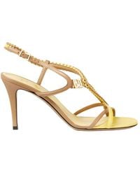Fendi - Fold Strappy Heeled Sandals - Lyst