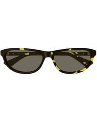 Bottega Veneta - Eyewear Rectangular Frame Sunglasses - Lyst