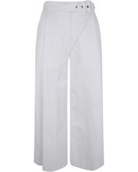 Twinset - Belted Wide-Leg Pants - Lyst
