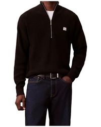 Calvin Klein - Zip Fastening Sweater - Lyst