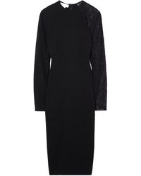 Stella McCartney - Miracle Lace-Trimmed Crepe Dress - Lyst