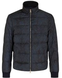 Etro - Paisley-Printed Zip-Up Padded Jacket - Lyst