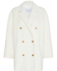 Max Mara - Double-Breasted Notched-Lapels Jacket - Lyst