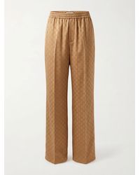 Gucci - Gg Jacquard Elastic Waistband Pants - Lyst