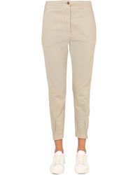 Aspesi - Frank Straight Leg Cropped Pants - Lyst