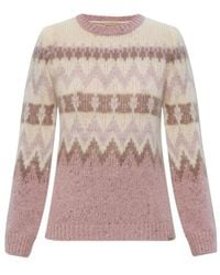 Woolrich - Pattern Intarsia-Knit Crewneck Jumper - Lyst