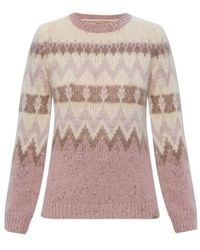 Woolrich - Pattern Intarsia-Knit Crewneck Jumper - Lyst