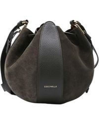 Coccinelle - Logo Stamp Drawstring Bucket Bag - Lyst