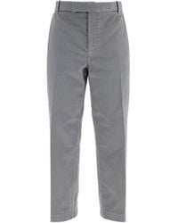 Thom Browne - Pressed Crease Tapered Leg Chinos - Lyst