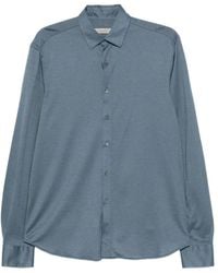 Canali - Long-Sleeve Cotton-Blend Shirt - Lyst