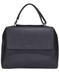 Orciani - Sveva Logo Lettering Medium Shoulder Bag - Lyst