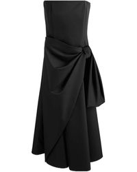 Dior - Mid-Length Draped Bustier Dress - Lyst