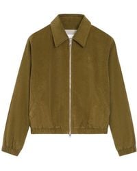 Ami Paris - Cotton Ami De Coeur Padded Zipped Jacket - Lyst