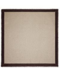 Gucci - Monogrammed Fringe-Edge Shawl - Lyst