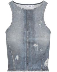 Acne Studios - Crewneck Sleeveless Top - Lyst