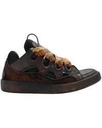 Lanvin - Curb Chunky Lace-Up Sneakers - Lyst
