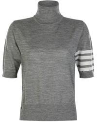 Thom Browne - Roll Neck Knitted Jumper - Lyst