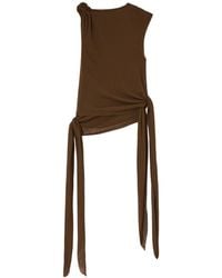 Ganni - Marl Mesh Top - Lyst