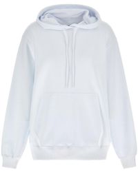 MSGM - Logo Printed Drawstring Hoodie - Lyst
