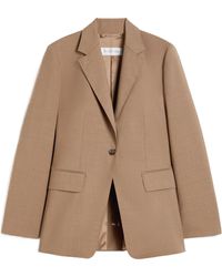 Max Mara - Single-Breasted Woollen Cloth Blazer - Lyst