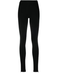 TOTEME - Totême Zip Detailed Slim-Cut Leggings - Lyst