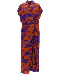 Dries Van Noten - V-Neck Dress - Lyst