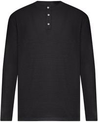 Roberto Collina - Buttoned Long-Sleeve T-Shirt - Lyst