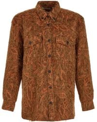 Dries Van Noten - Shaggy Jacquard Fringed Shirt - Lyst