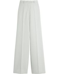 Lanvin - High Waist Wide Leg Trousers - Lyst
