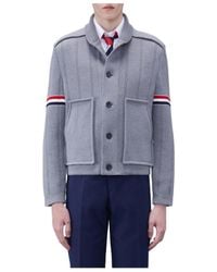 Thom Browne - Fine-Ribbed Shirt Jacket - Lyst