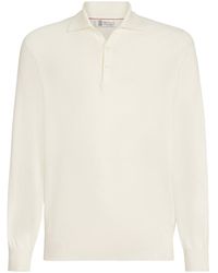 Brunello Cucinelli - Cotton Lightweight Knit Polo Shirt - Lyst