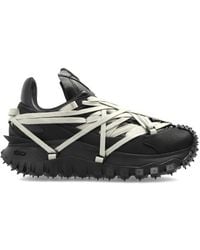 Moncler - Rick Owens Moncler Strapped Low-Top Sneakers - Lyst