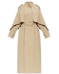 Balmain - Belted Trench Coat - Lyst
