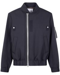 Sacai - Long Sleeve Zipped Bomber Jacket - Lyst