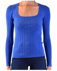 Diane von Furstenberg - U-Neck Long-Sleeved Sweater - Lyst