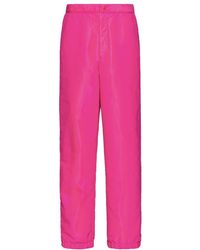 Valentino - Mid-Rise Straight Leg Trousers - Lyst