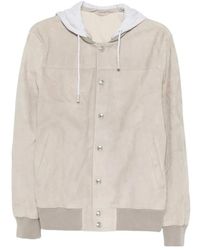 Eleventy - Press-Stud Hooded Jacket - Lyst