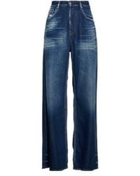 DIESEL - Dark Loose Jeans - Lyst