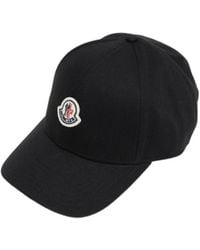 Moncler - Logo Patch Curved Peak Baseball Cap - Lyst