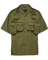 Prada - Short-Sleeved Re-Nylon Shirt - Lyst