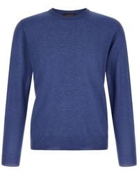 Zanone - Giro Crew Neck Knitted Sweater - Lyst